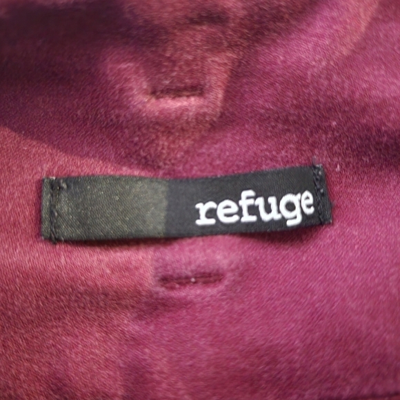 Refuge Maroon High Waist Super Skinny Jeans Women's Size 0 Button Fly Casual EUC - Picture 6 of 8